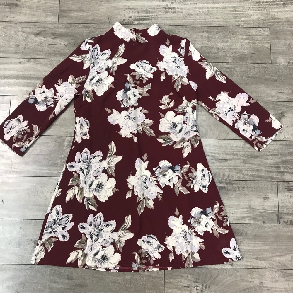 BLVD Mock Neck Dress